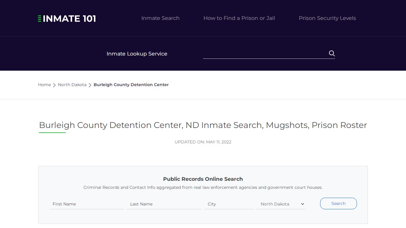 Burleigh County Detention Center, ND Inmate Search ...